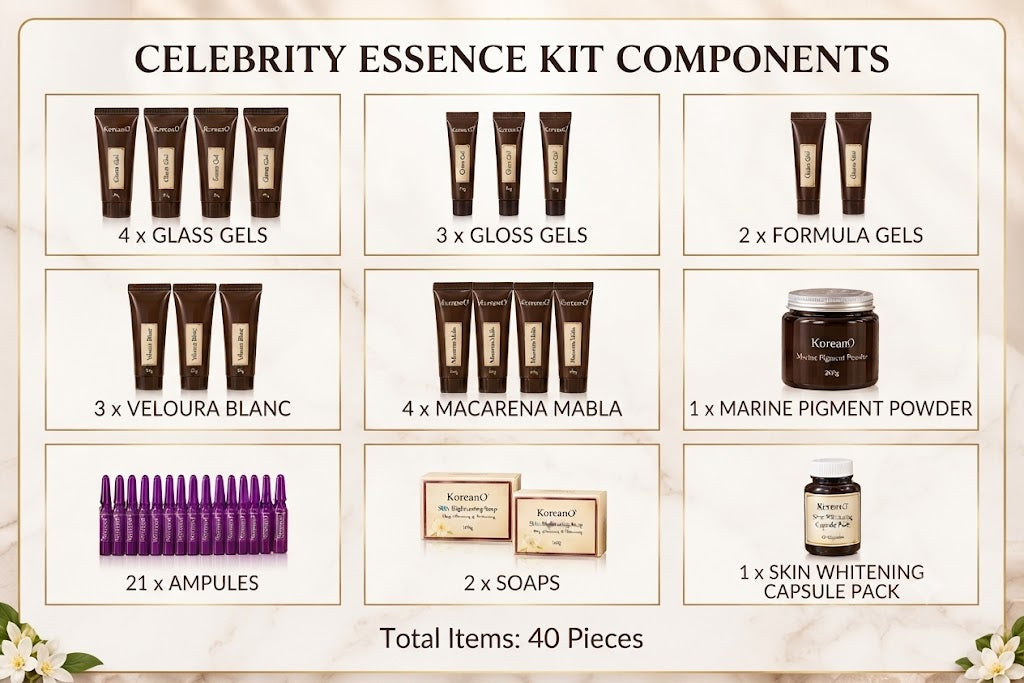 KoreanO Celebrity Essence Flawless Face and Full Body kit