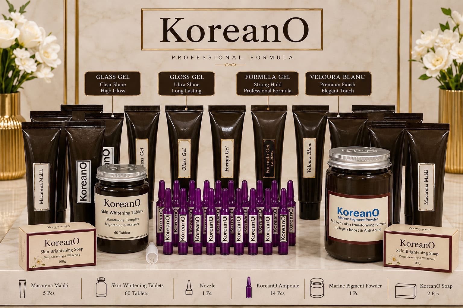 KoreanO Nude & Flawless Skin Full Body Radiance Kit